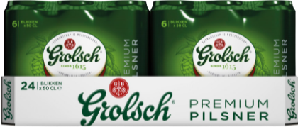 Grolsch tray met 24 blikken van 50cl Grolsch tray met 24 blikken van 50cl